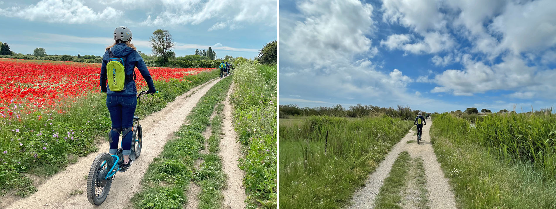 Balade en trottinette électrique tout-terrain près de Montpellier