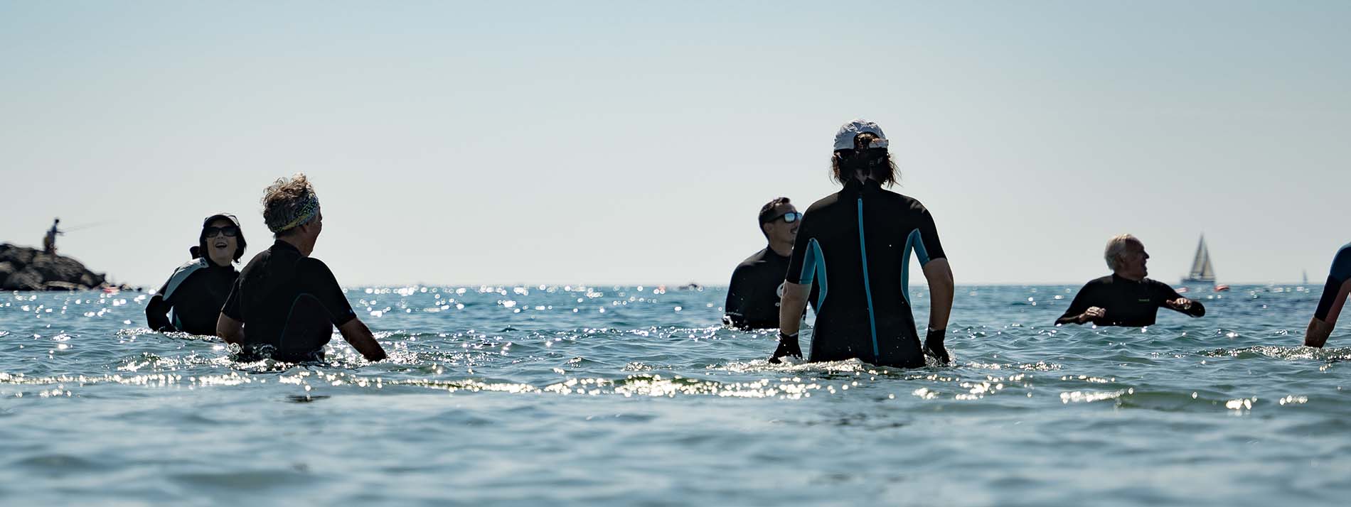 Sport doux : aquagym en mer