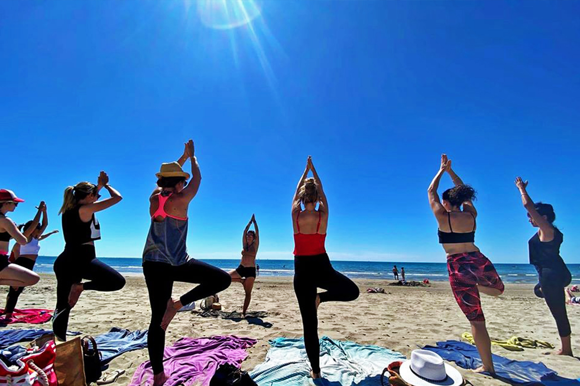 Yoga à la plage