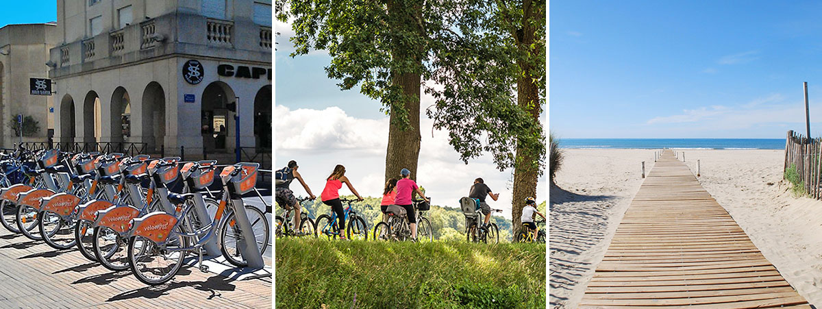 De Montpellier à la plage à vélo