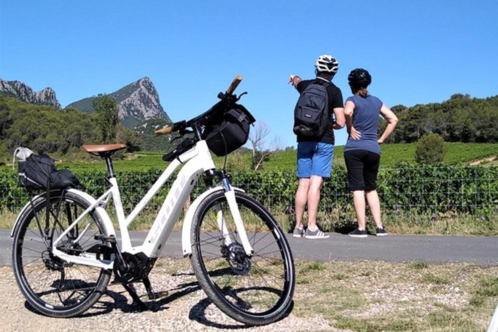 Galerie-image-Escapade à VTT électrique avec dégustation de vins du Pic St Loup