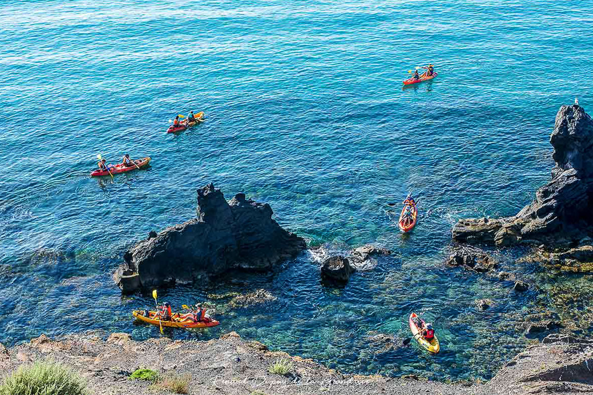 Balade en kayak : les falaises du Cap d’Agde