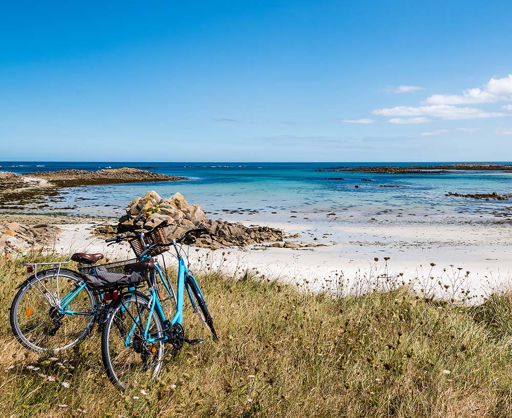 Vélos sur la plage