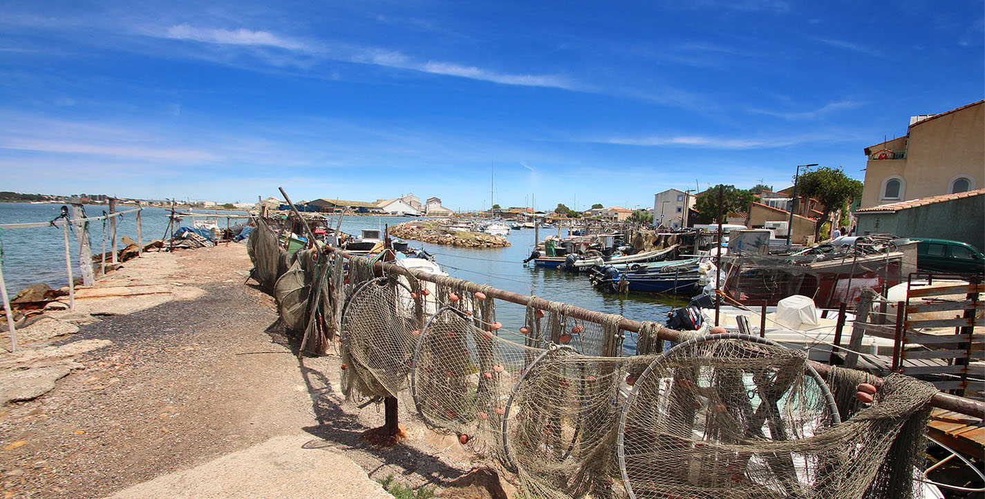 Quartier de pêcheurs de la Pointe Courte à Sète