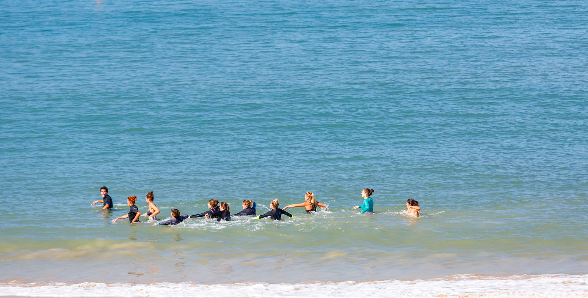 Séance de marche aquatique sur la plage de Palavas-les-Flots